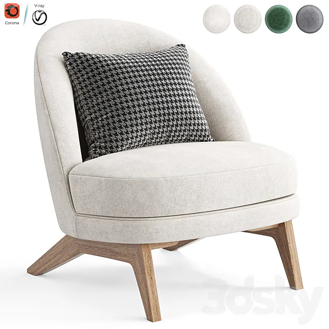 Armchair Pyle by divan ru Armchair Pyle 3D Model