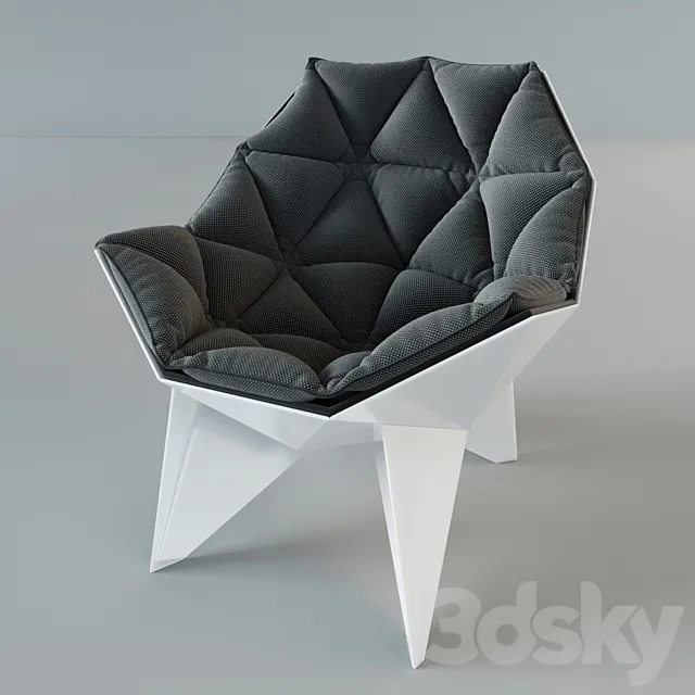 Armchair Q1 Lounge Chair 3D Model