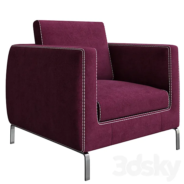 Armchair Ray CITTERIO Fabric 3DModel