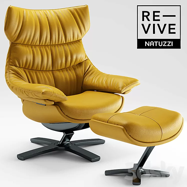Armchair Re-vive by Natuzzi 3D Model