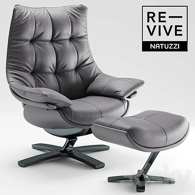 Armchair Re-vive by Natuzzi 3DModel