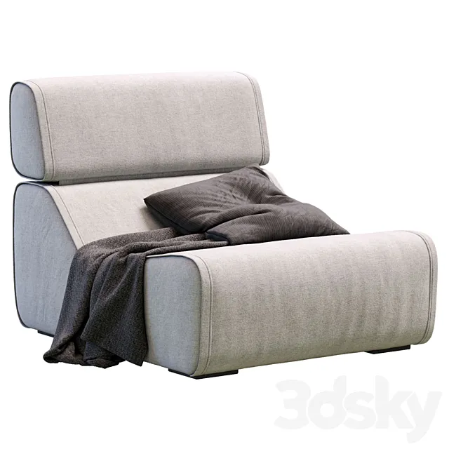 Armchair Ria By Blanche 3D Model