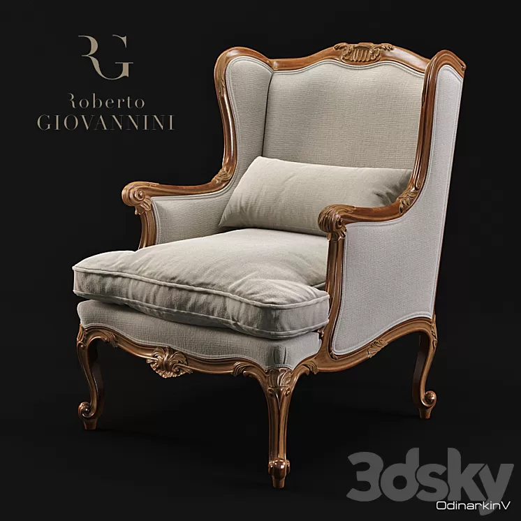 Armchair Roberto Giovannini 1009 3D Model