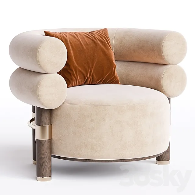 Armchair Rogers 3D Model