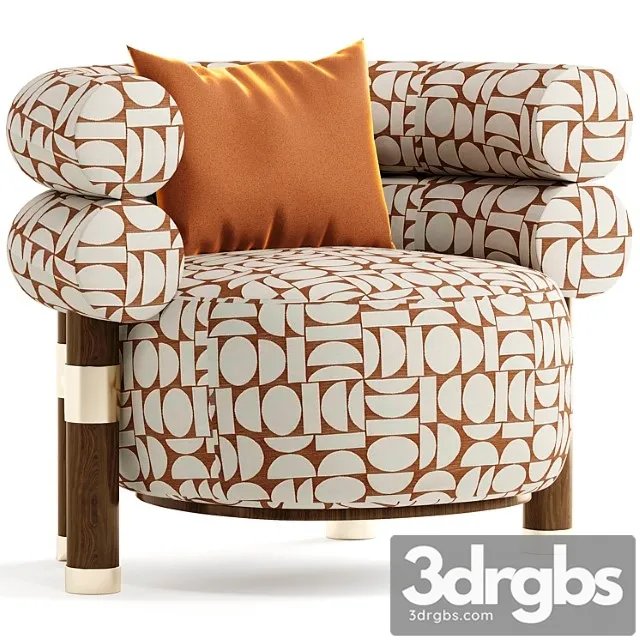 Armchair Rogers 5 3D Model Free
