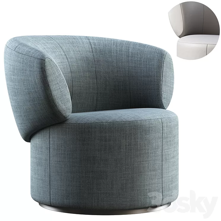 Armchair Rolf Benz 684 3D Model Free