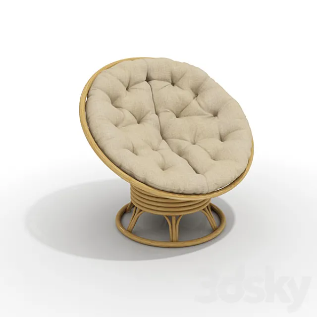 armchair rottang 3DModel