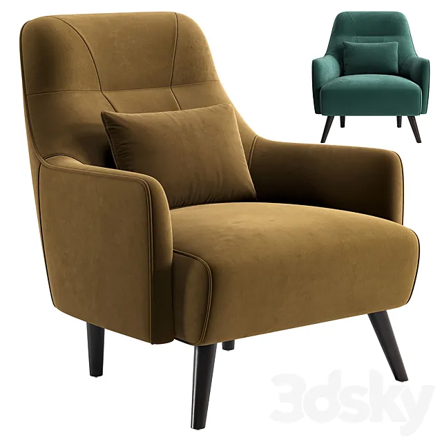 Armchair Rufus 3D Model