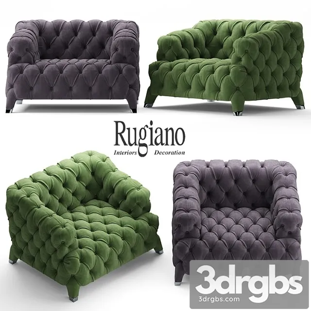 Armchair rugiano cloud 3D Model Free