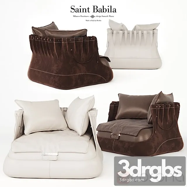 Armchair saint babila armchair bag 3D Model Free