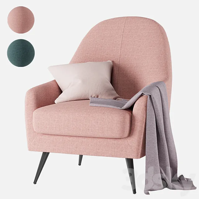 Armchair sandy iModern 3D Model