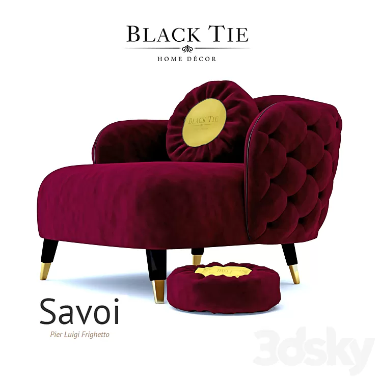 Armchair SAVOI 3D Model