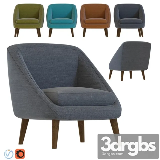 Armchair semeon 3D Model Free