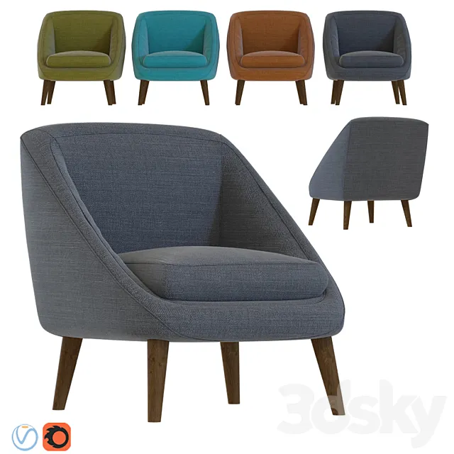 Armchair Semeon 3D Model