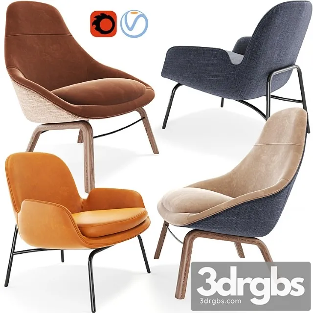 Armchair set 02 3D Model Free