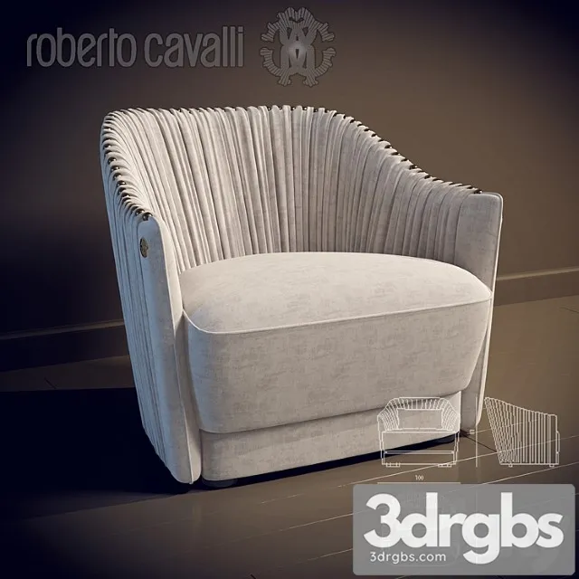 Armchair sharpei roberto cavalli 3D Model Free