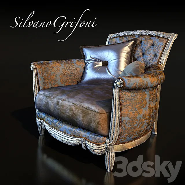 Armchair Silvano Grifoni 3D Model