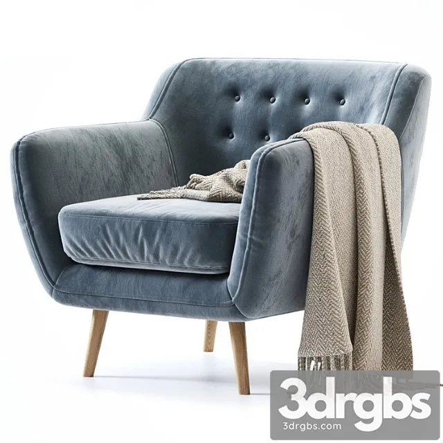 Armchair Site Barhat Rain 3D Model Free