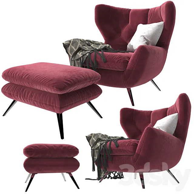 Armchair sixty 3D Model