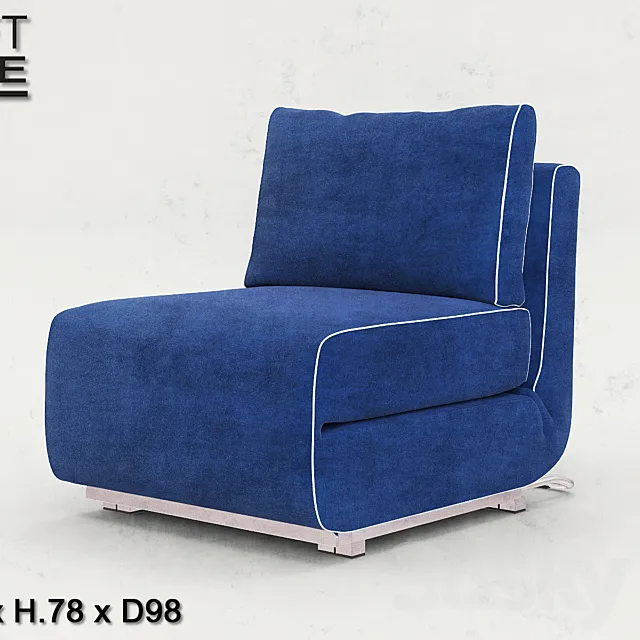 Armchair Softline City single sleep 3DModel