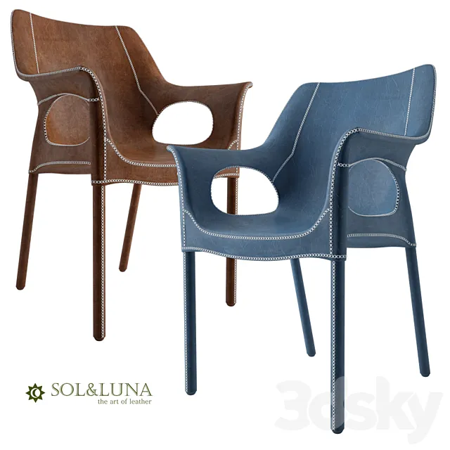 Armchair Sol & Luna Capiata 3DModel
