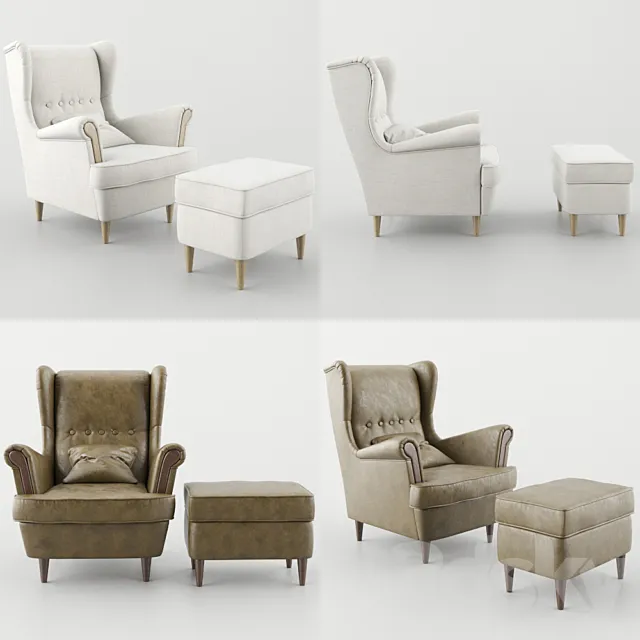 armchair strandmon 3D Model