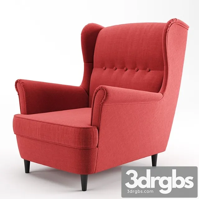 Armchair strandmon ikea 3D Model Free