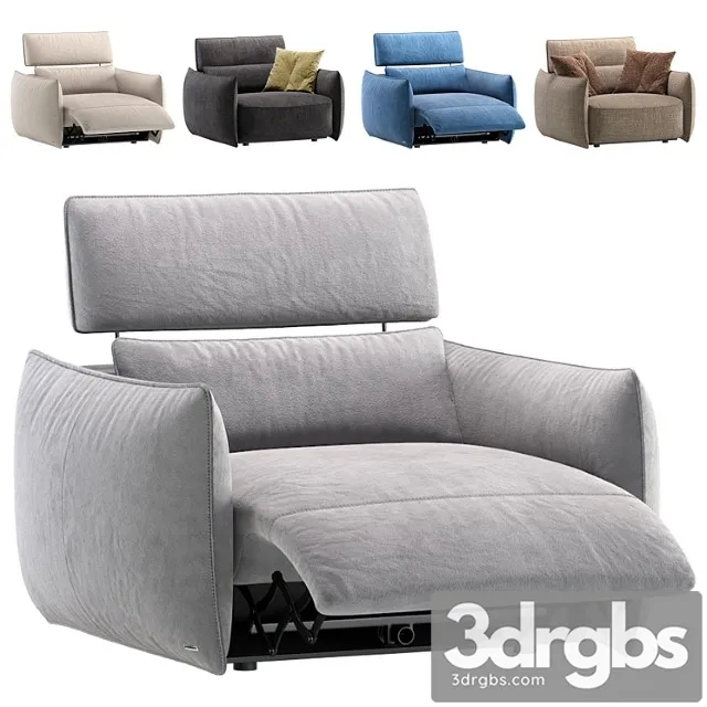 Armchair Stupore C027 By Natuzzi Editions 3D Model Free