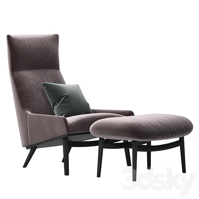 Armchair SUNDAY by WENDELBO 3DModel