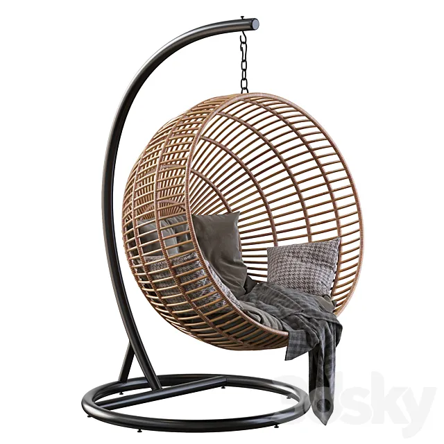 Armchair Suspendre Bosseda 3D Model