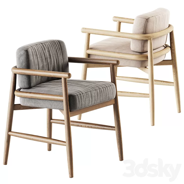 Armchair Teresina by Meridiani 3D Model Free