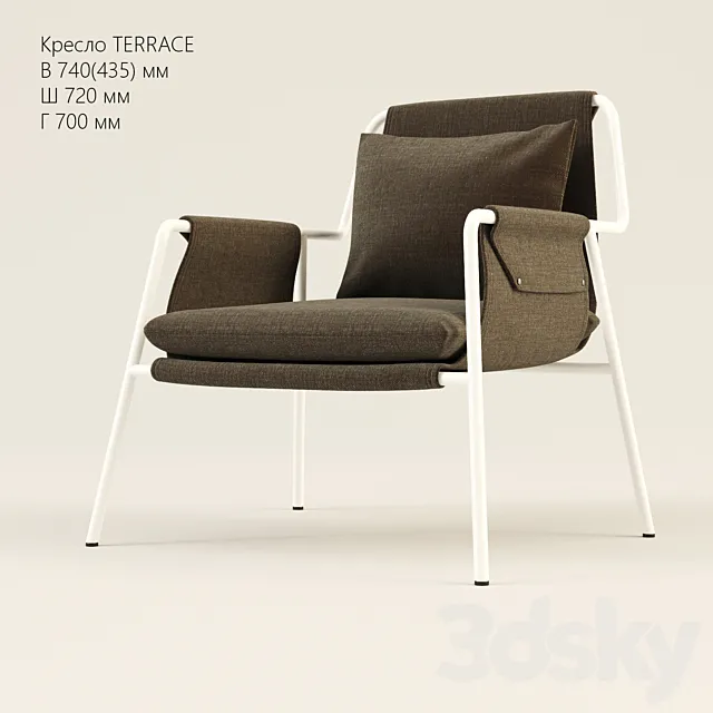 Armchair TERRACE 3D Model
