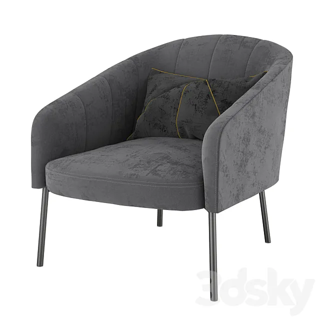 Armchair Tessin 3D Model