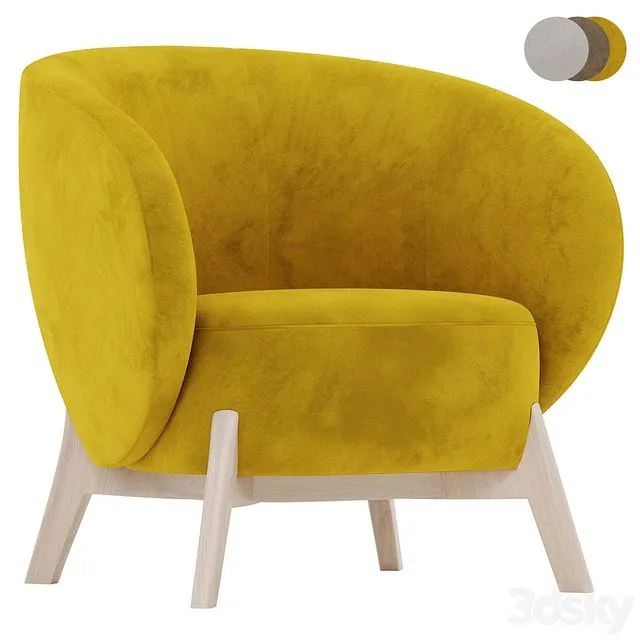 Armchair Tilar 3D Model