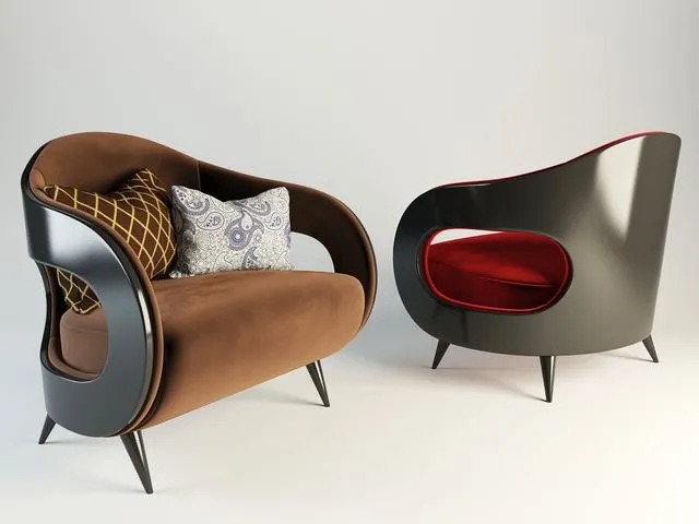 Armchair TURRI CONTEMPORARY 3D Model