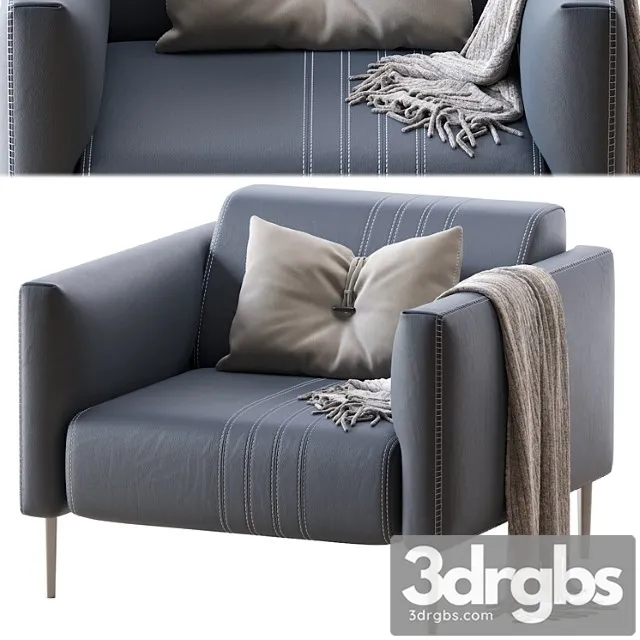 Armchair tuxedo pno 96x100x h77 3D Model Free