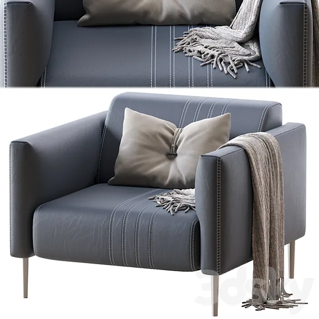 Armchair TUXEDO PNO 96x100x h77 3DModel