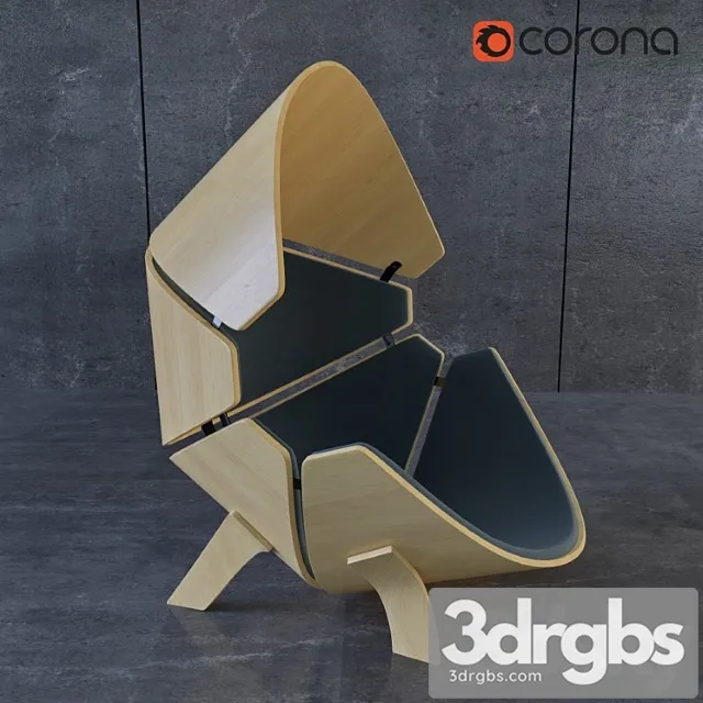 Armchair Ubiezhishchie 2 3D Model Free