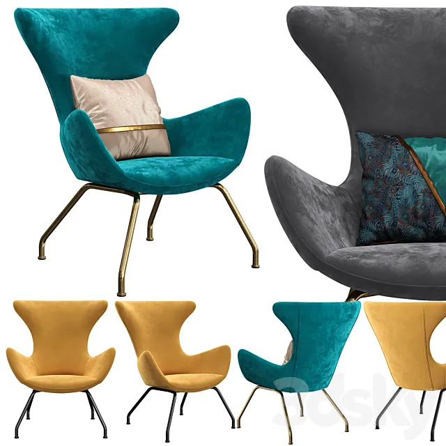 Armchair Vanda 3D Model