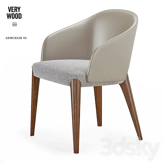 Armchair VeryWood Bellevue 01 3DModel