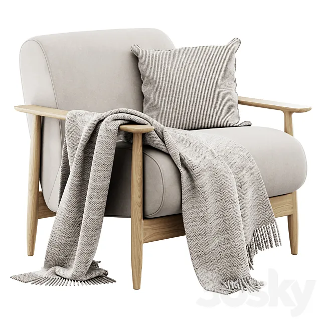 Armchair Visti By Bolia 3D Model