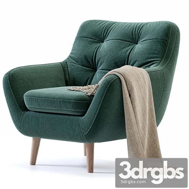 Armchair vitio velevet ocean