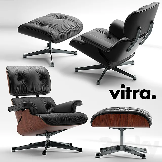 Armchair Vitra Lounge Chair 3DModel