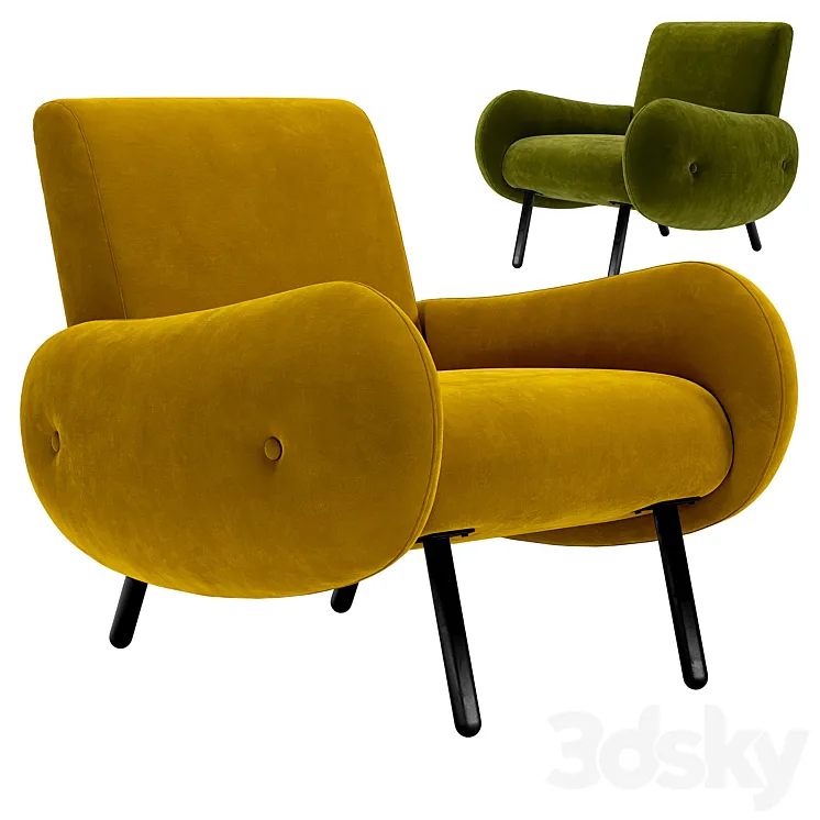 Armchair Watford 3D Model Free