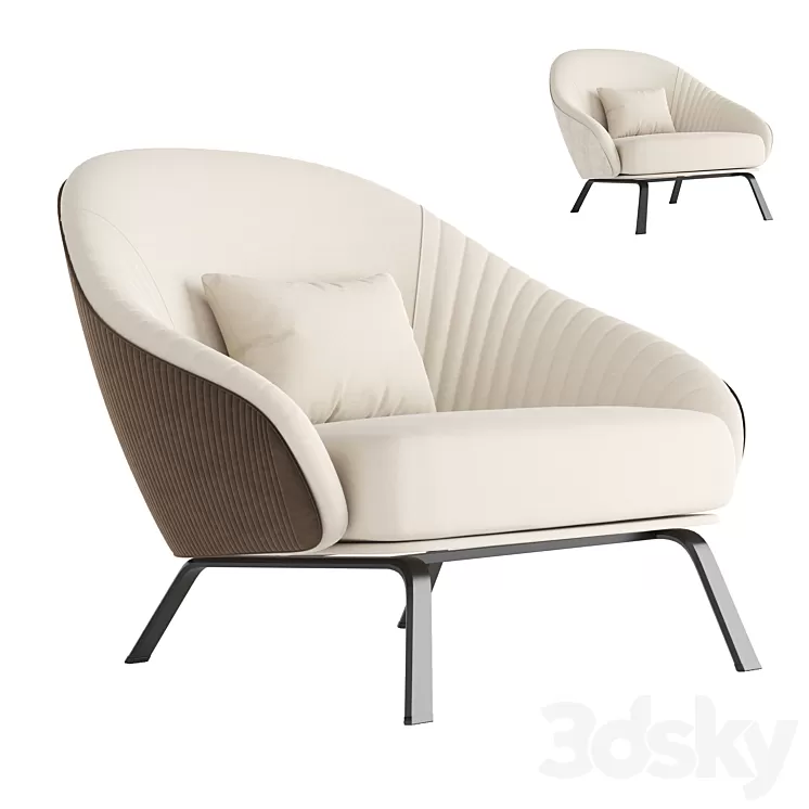 ARMCHAIR WHITNEY 3D Model Free