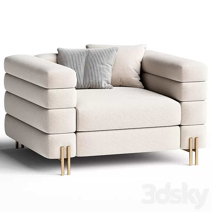 Armchair York 3D Model