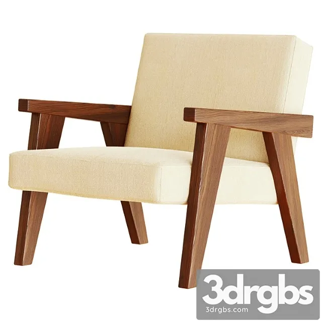 Armchair zara home 3D Model Free