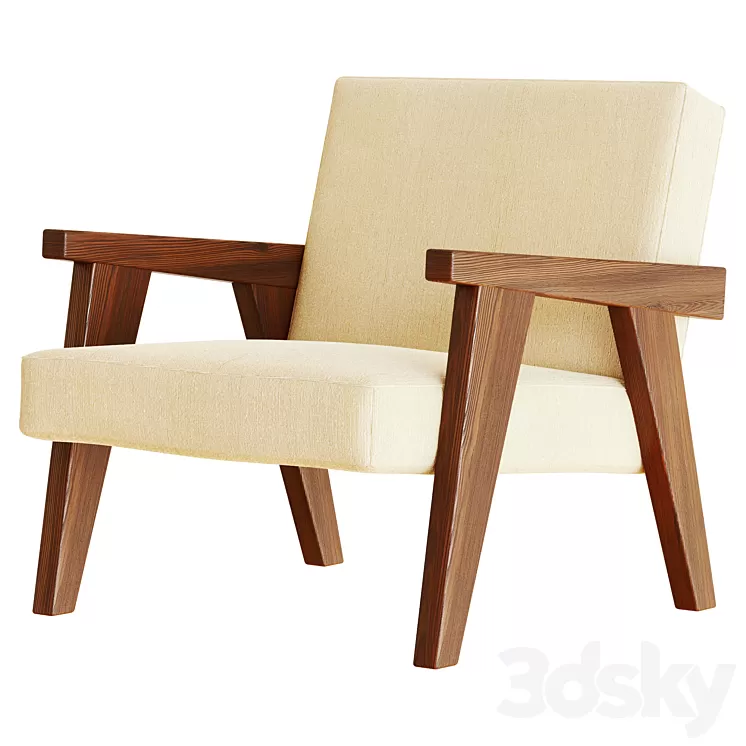 Armchair Zara Home 3D Model