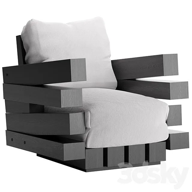 armchair ZOUMEY BY ARNO DECLERCQ 3DModel