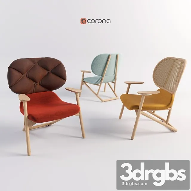 Armchairs by Clara By Moroso 3D Model Free